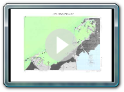 Boussinesq simulation Port of Alexandria tsunami simulation showing vertical vorticity