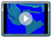 Boussinesq simulation regular waves entering San Juan Harbor