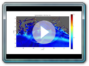 Boussinesq simulation hypothetical tsunami in LALB Port showing fluid speed