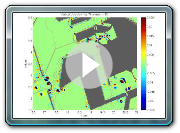 Boussinesq simulation hypothetical tsunami in LALB Port showing vorticty zoom on LA